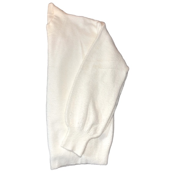 SHIEN Cowl Neck White Sweater - Picture 1 of 3